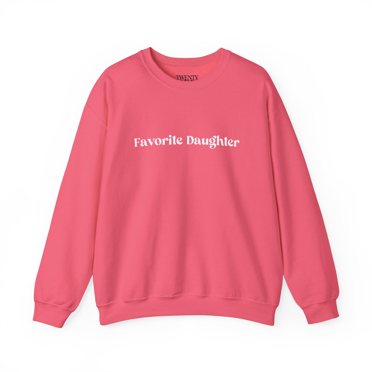 Favorite Daughter Crewneck Sweatshirt, Cozy Gift for Daughters, Family Sweatshirt, Casual Wear, Birthday, Holidays, Comfortable Style