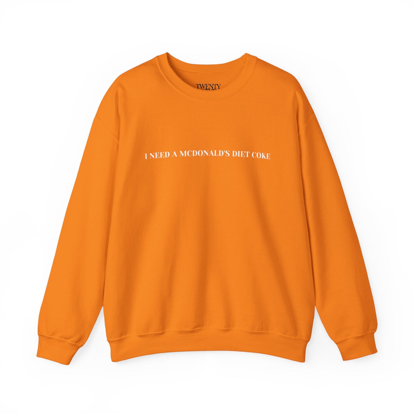 I Need A McDonald's Diet Coke Crewneck Sweatshirt - Funny Fast Food Lover Gift, McDonald's Diet Coke Sweater, Unisex Sweatshirt