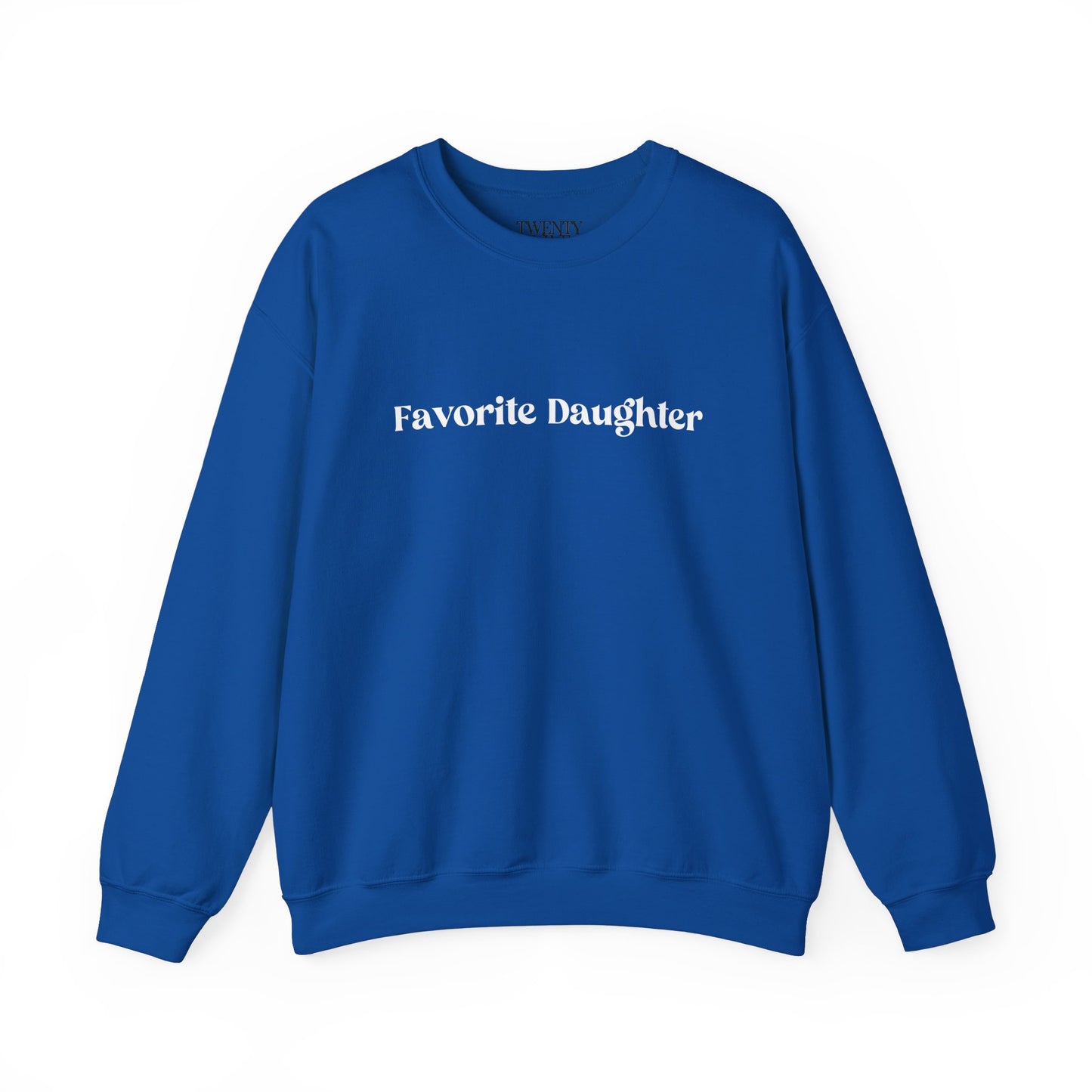 Favorite Daughter Crewneck Sweatshirt, Cozy Gift for Daughters, Family Sweatshirt, Casual Wear, Birthday, Holidays, Comfortable Style