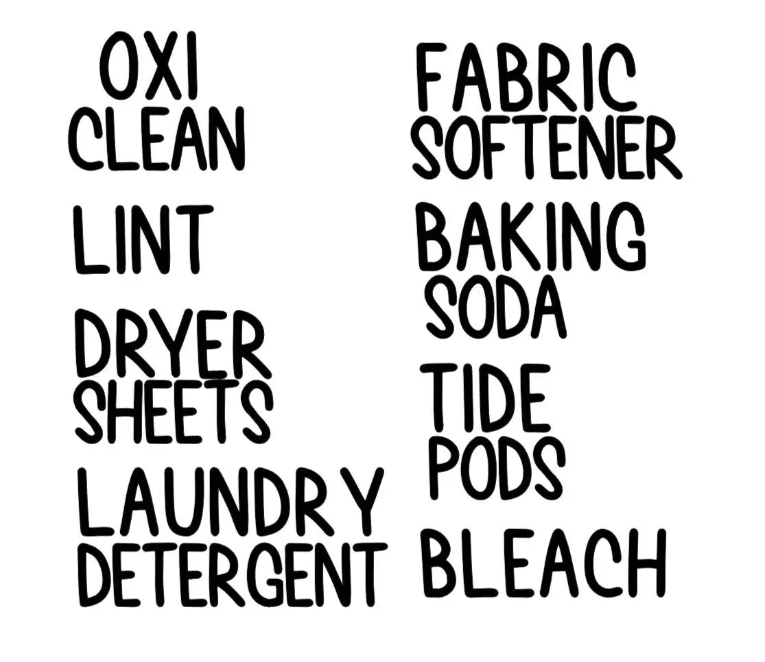 Laundry Room Labels: Chic Laundry Organization Twentynine Luxury