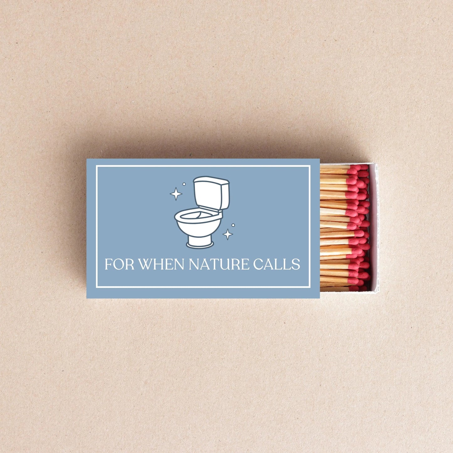 For When Nature Calls Matchboxes – Funny Bathroom Decor & Housewarming Gift Twentynine Luxury