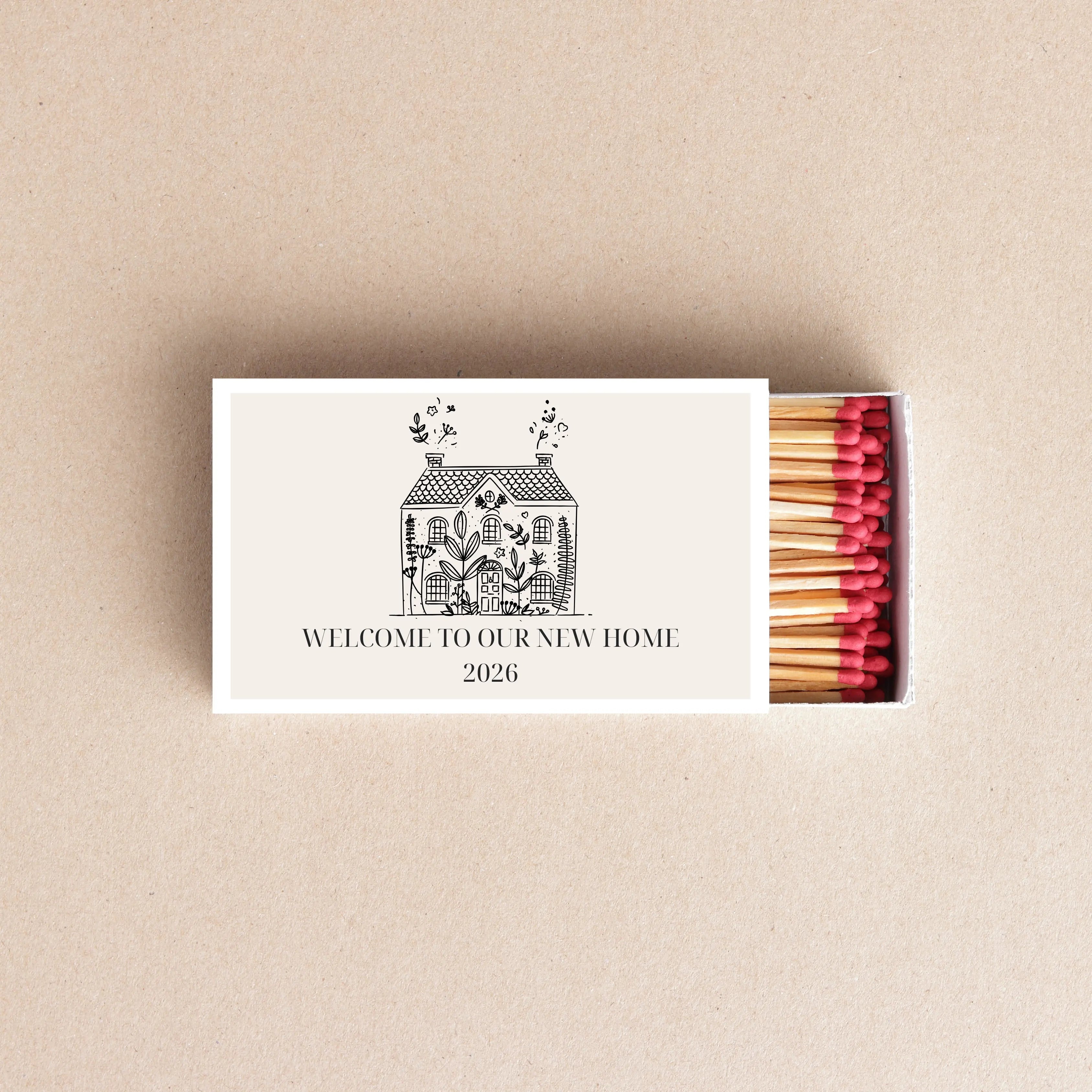 Welcome to Our New Home Matchboxes – Custom Housewarming Party Favors & Gifts Twentynine Luxury