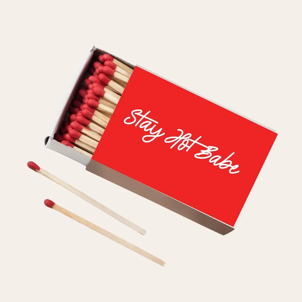Stay Hot Babe Matchboxes – Red Bachelorette & Wedding Party Favors Twentynine Luxury