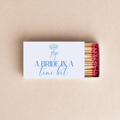 A Bride In A Tini Bit Matchboxes – Custom Wedding & Bachelorette Party Favors Twentynine Luxury