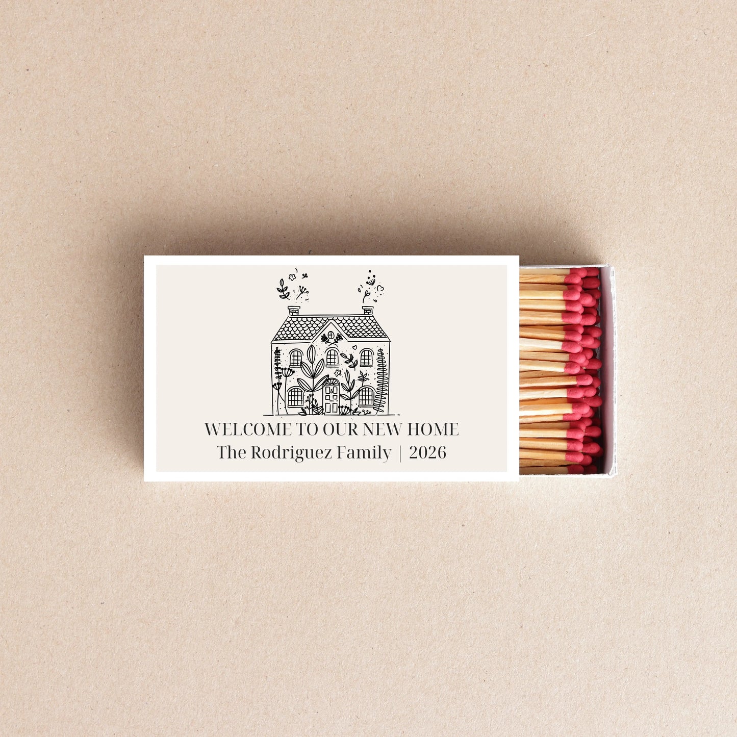 Welcome to Our New Home Matchboxes – Custom Housewarming Party Favors & Gifts Twentynine Luxury
