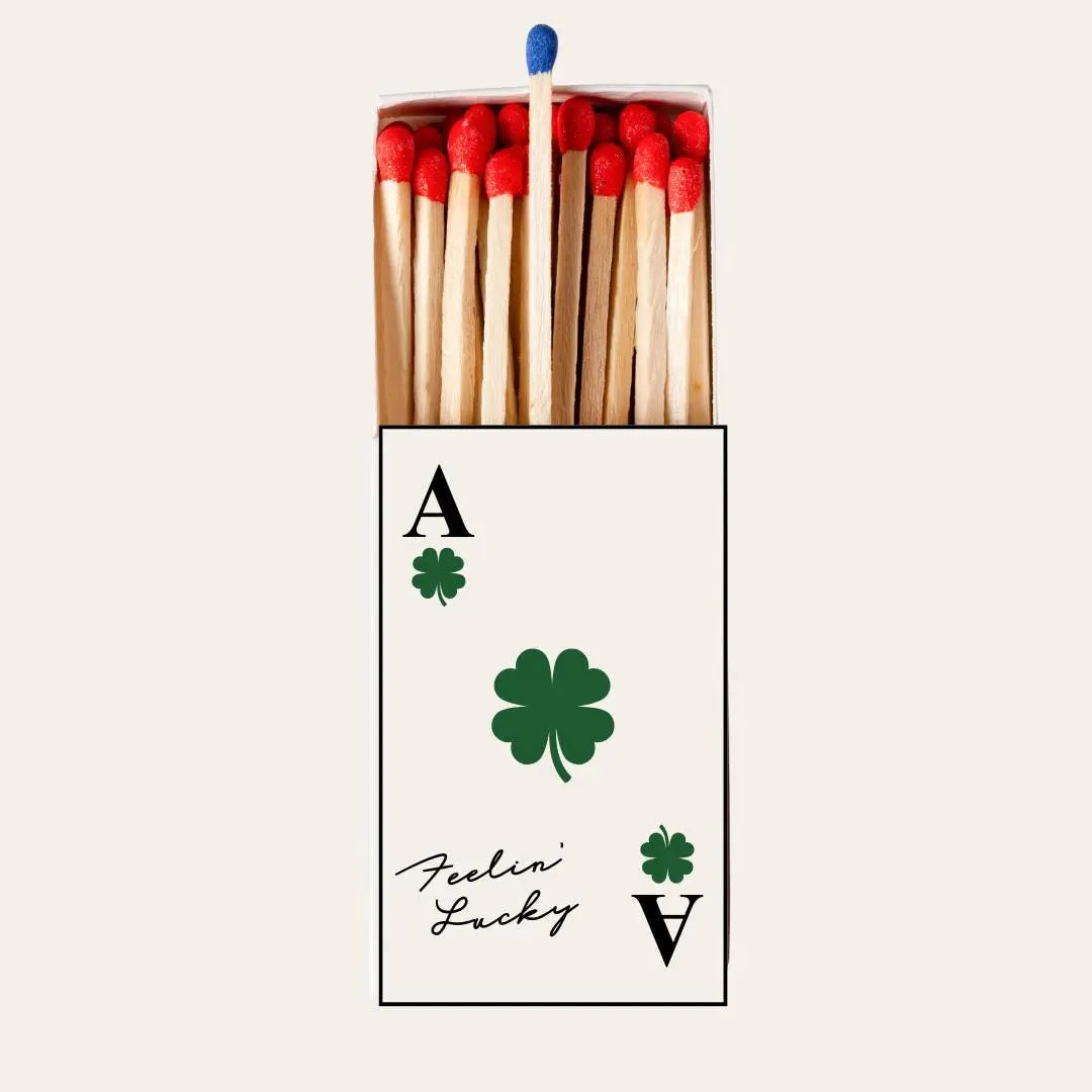 Feelin’ Lucky Matchboxes – Shamrock Playing Card Party & Wedding Favors Twentynine Luxury