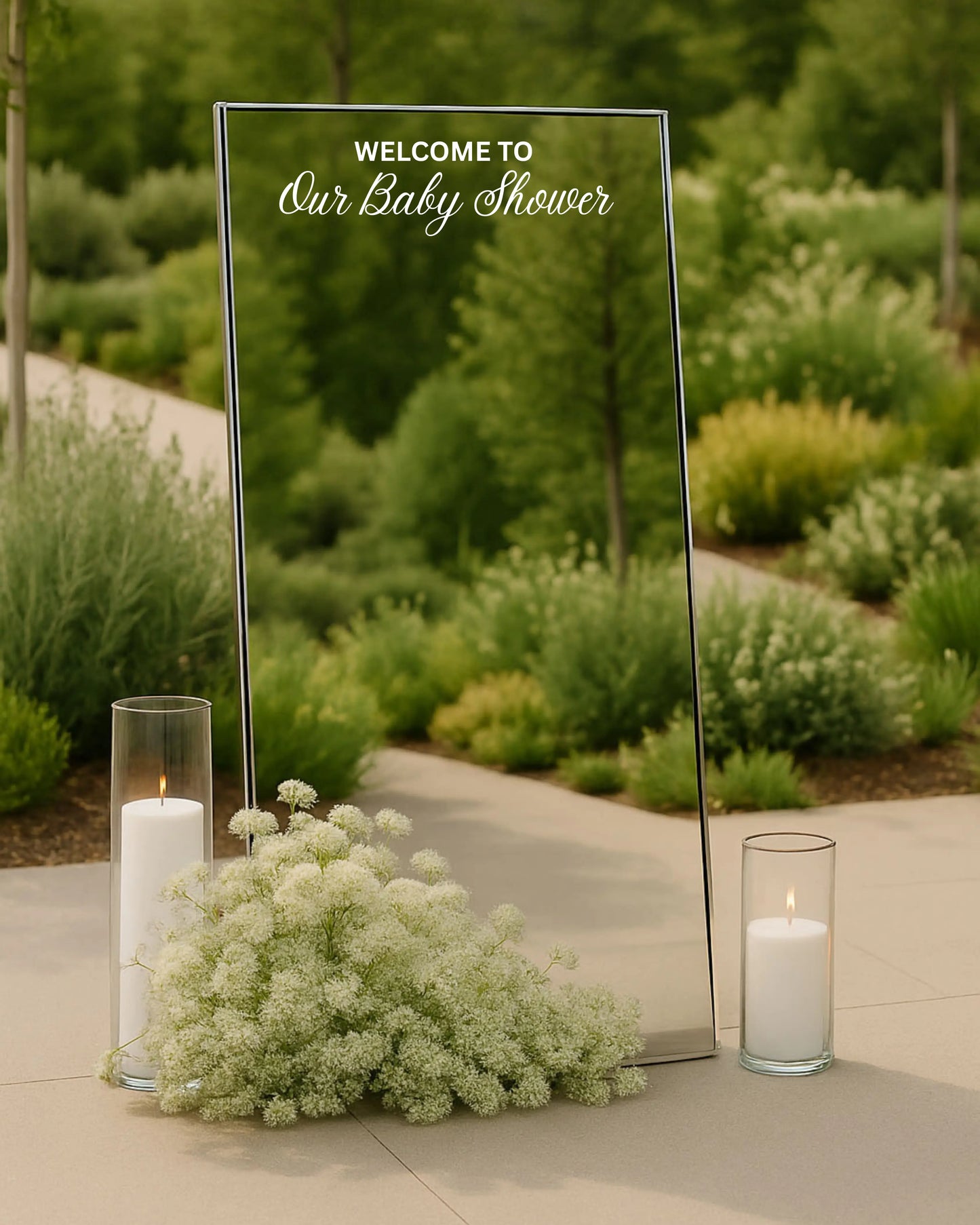 Welcome To Our Baby Shower Mirror Decal Twentynine Luxury