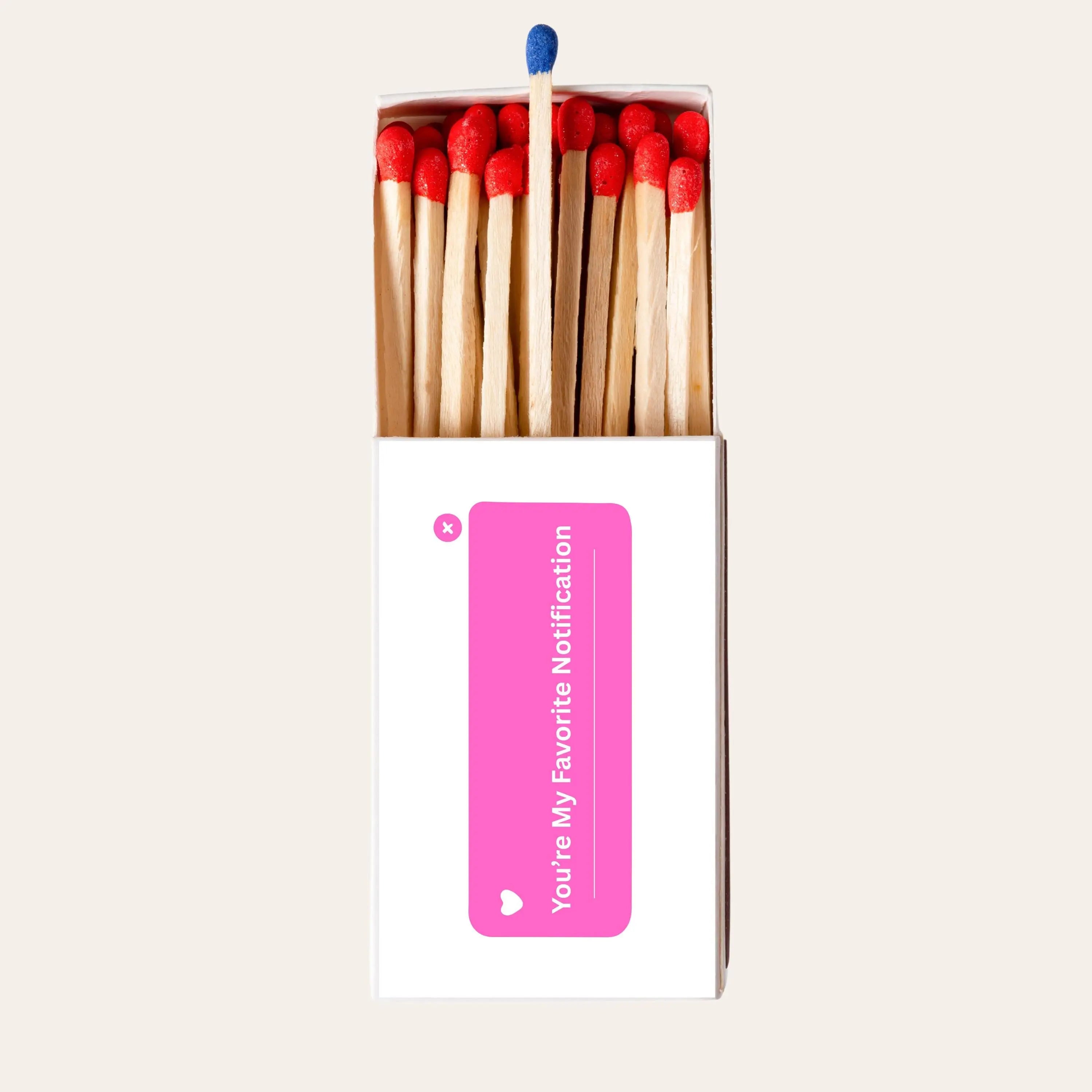You’re My Favorite Notification Matchbox Pink Aesthetic Matchbox Cute Gift for Him or Her Romantic Gift Candle Lover Gift Twentynine Luxury