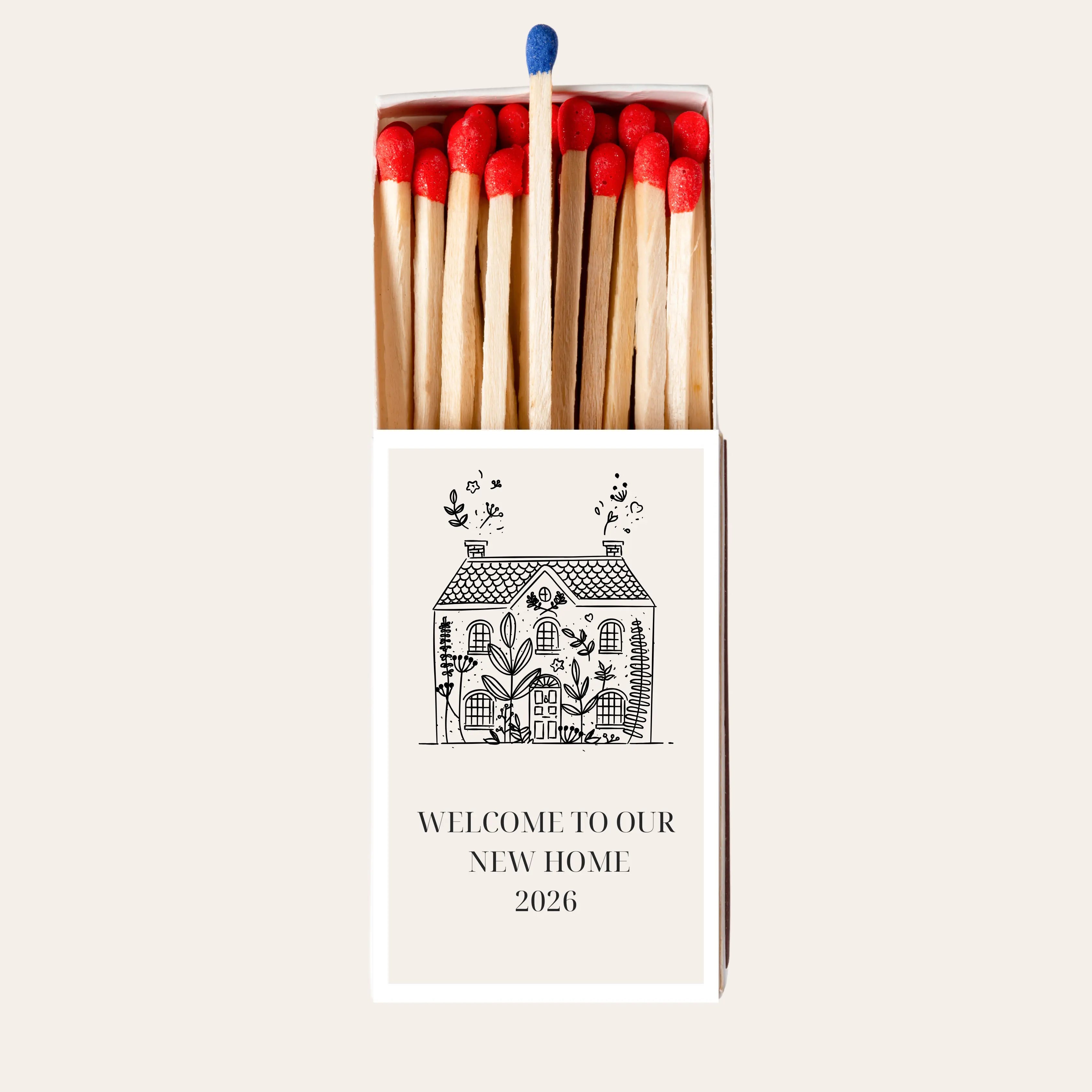 Welcome to Our New Home Matchboxes – Custom Housewarming Party Favors & Gifts Twentynine Luxury