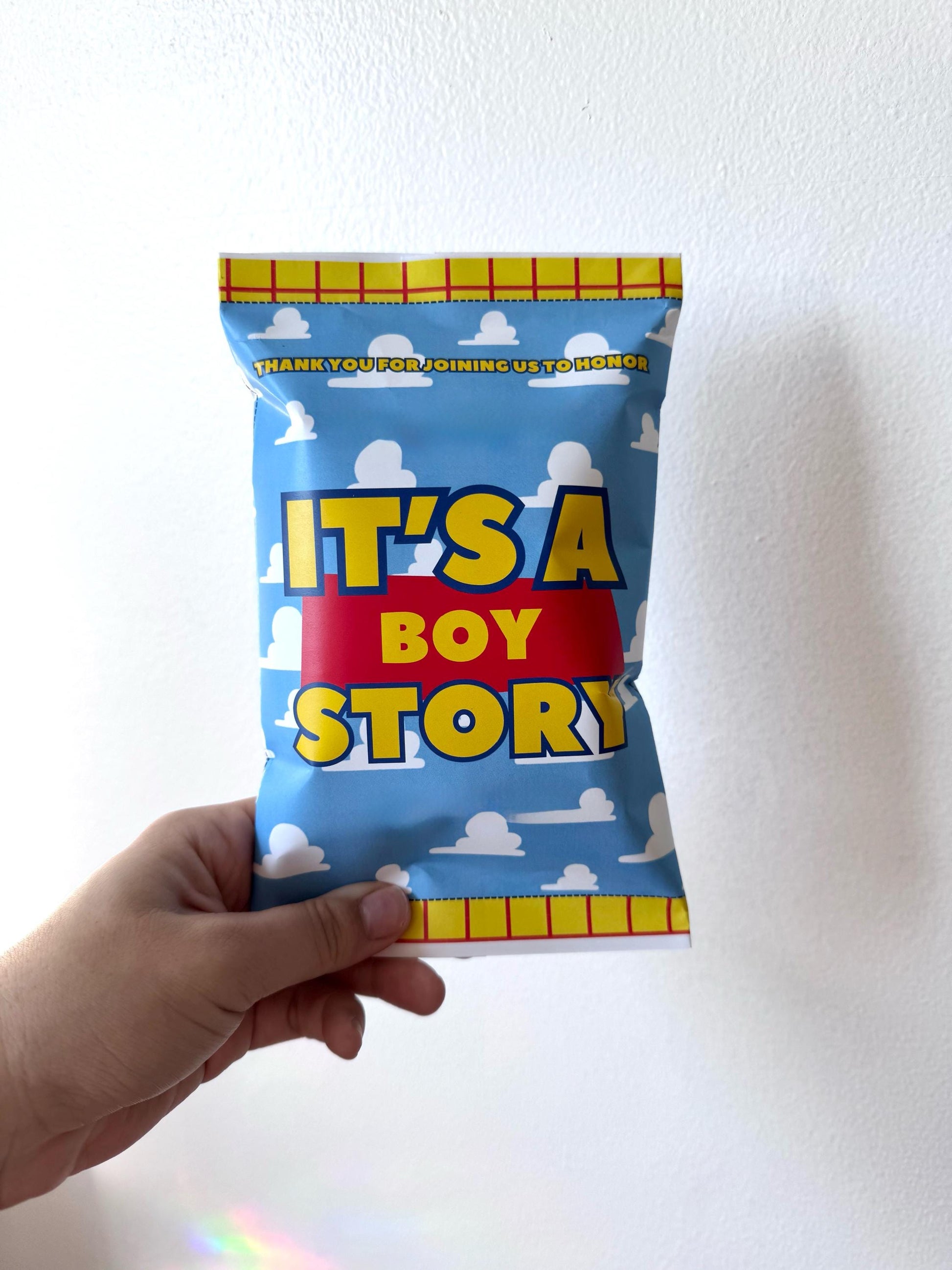 A Boy Story Chip Bag Digital Download Printable Party Favor Toy Inspired Birthday Party Decor Instant Download - Twentynine Luxury