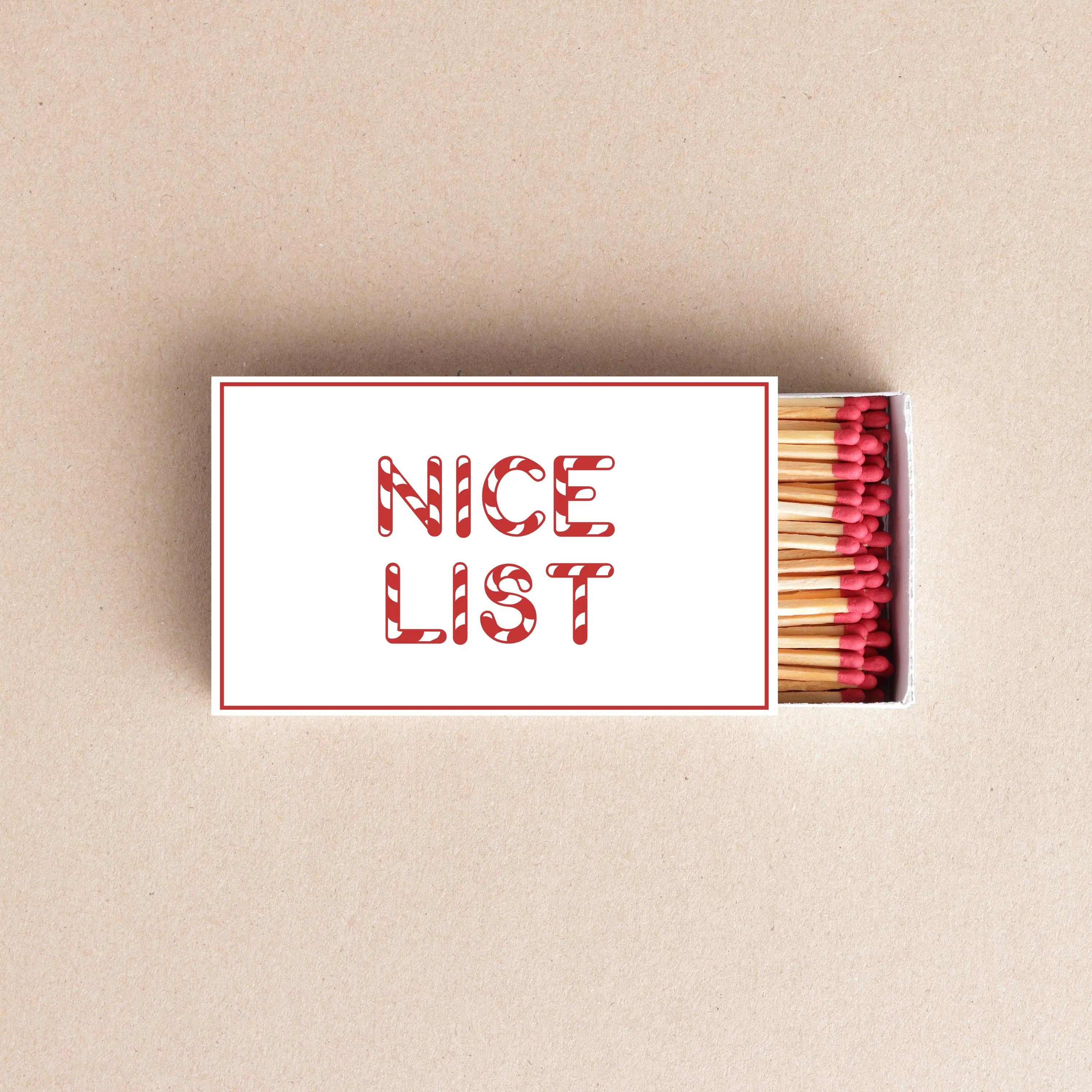 Naughty or Nice List Matchboxes – Christmas Matchbox Favors & Holiday Decor Twentynine Luxury
