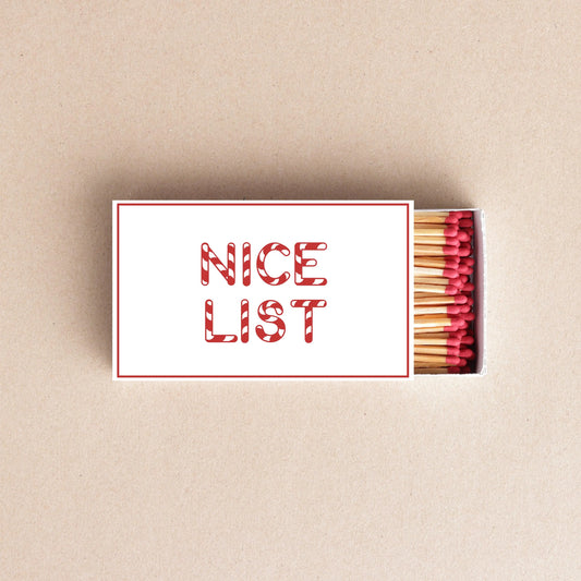 Naughty or Nice List Matchboxes – Christmas Matchbox Favors & Holiday Decor Twentynine Luxury