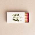 Extra Dirty Thirty Matchboxes – 30th Birthday & Martini Theme Party Favors Twentynine Luxury
