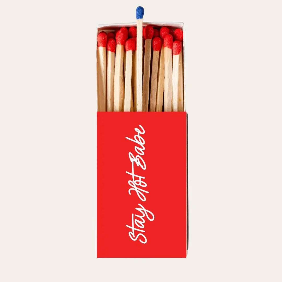 Stay Hot Babe Matchboxes – Red Bachelorette & Wedding Party Favors Twentynine Luxury