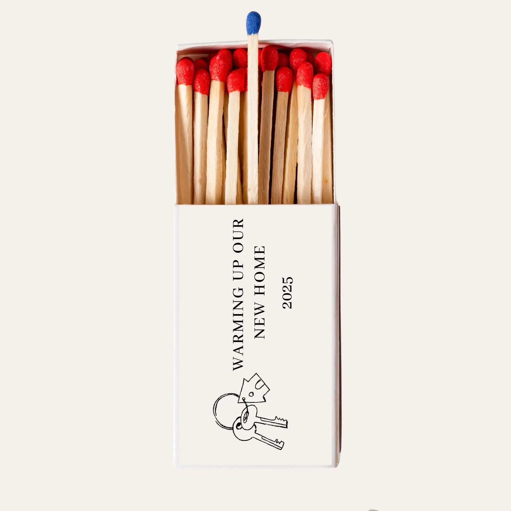 Custom Housewarming Matchboxes Warming Up Our New Home Realtor Gift, New Home Favor, Personalized Matchbox Twentynine Luxury