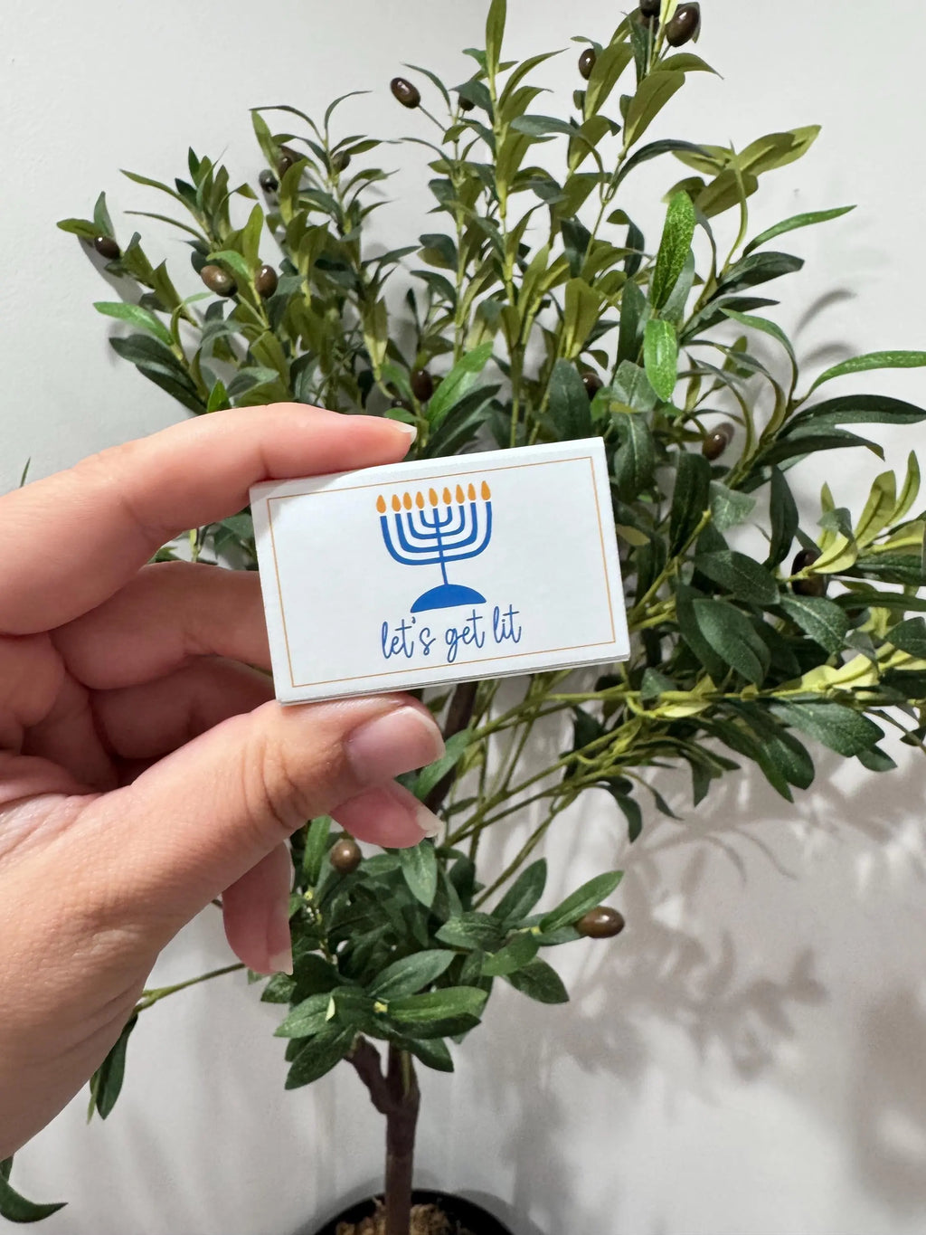 Let’s Get Lit Hanukkah Matchboxes Menorah Candle Matches, Jewish Holiday Favors & Festival of Lights Décor Twentynine Luxury