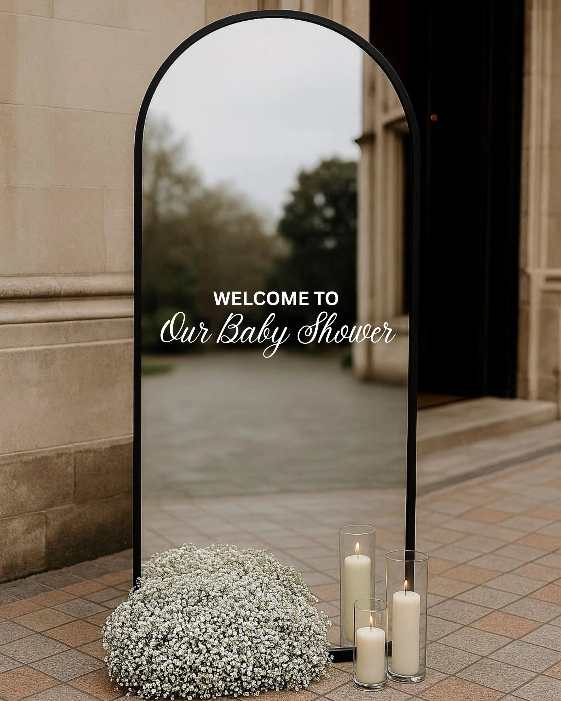 Welcome To Our Baby Shower Mirror Decal Twentynine Luxury