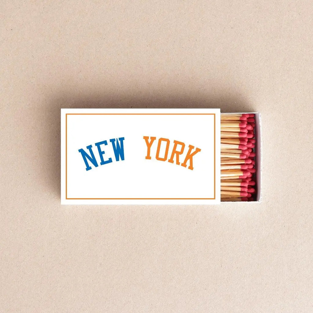 New York Matchboxes – Custom Orange & Blue Event Favors Twentynine Luxury