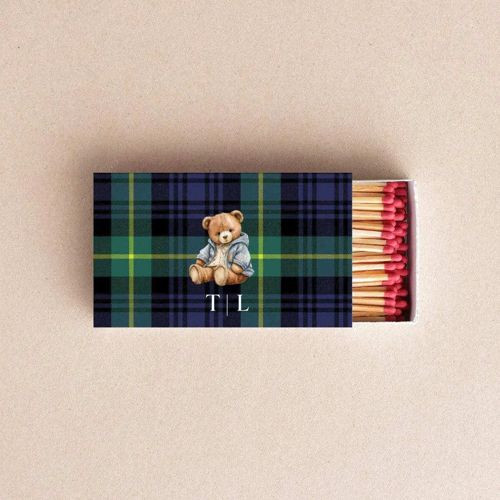 Teddy Bear Matchboxes – Custom Baby Shower Favors & Personalized Matches Twentynine Luxury