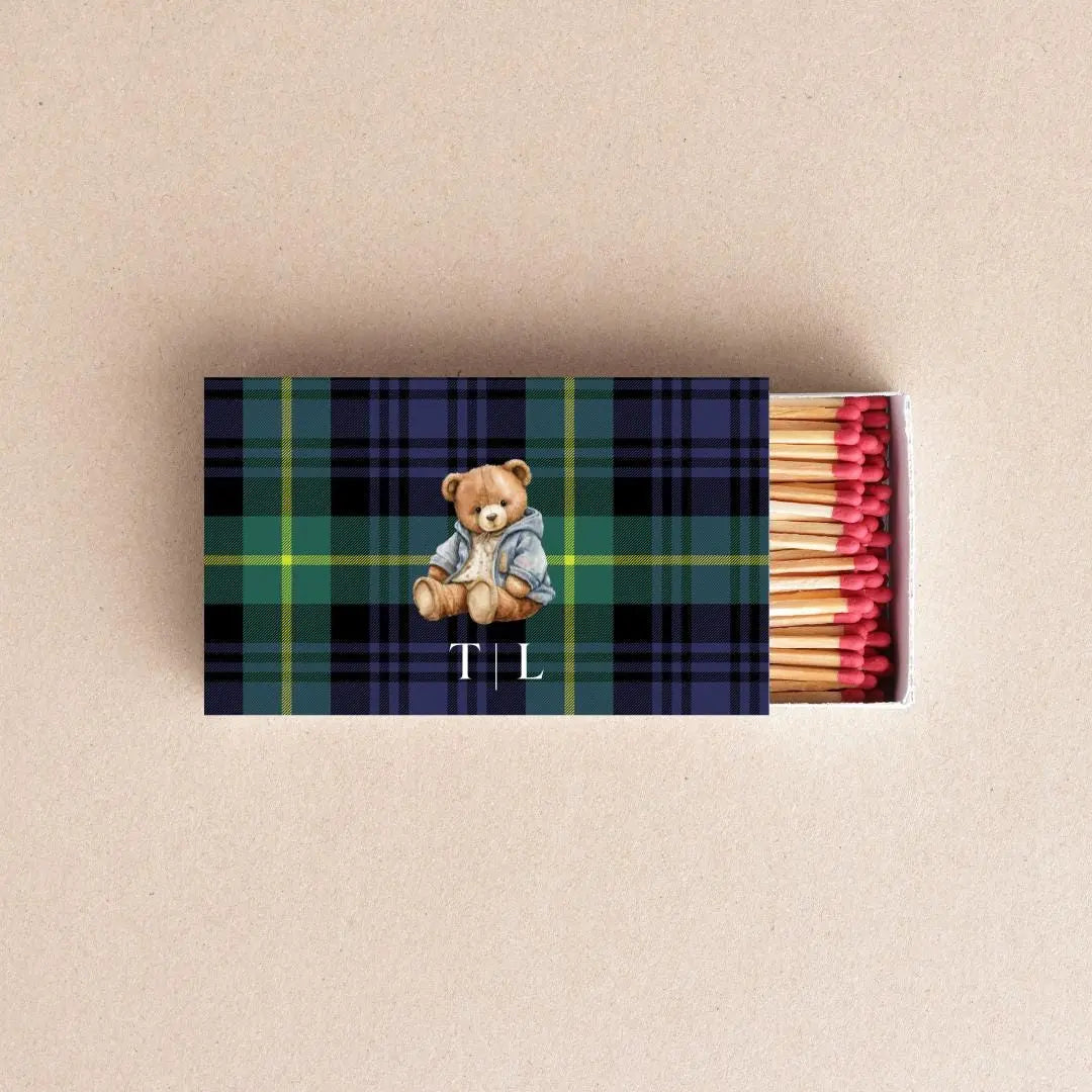 Teddy Bear Matchboxes – Custom Baby Shower Favors & Personalized Matches Twentynine Luxury