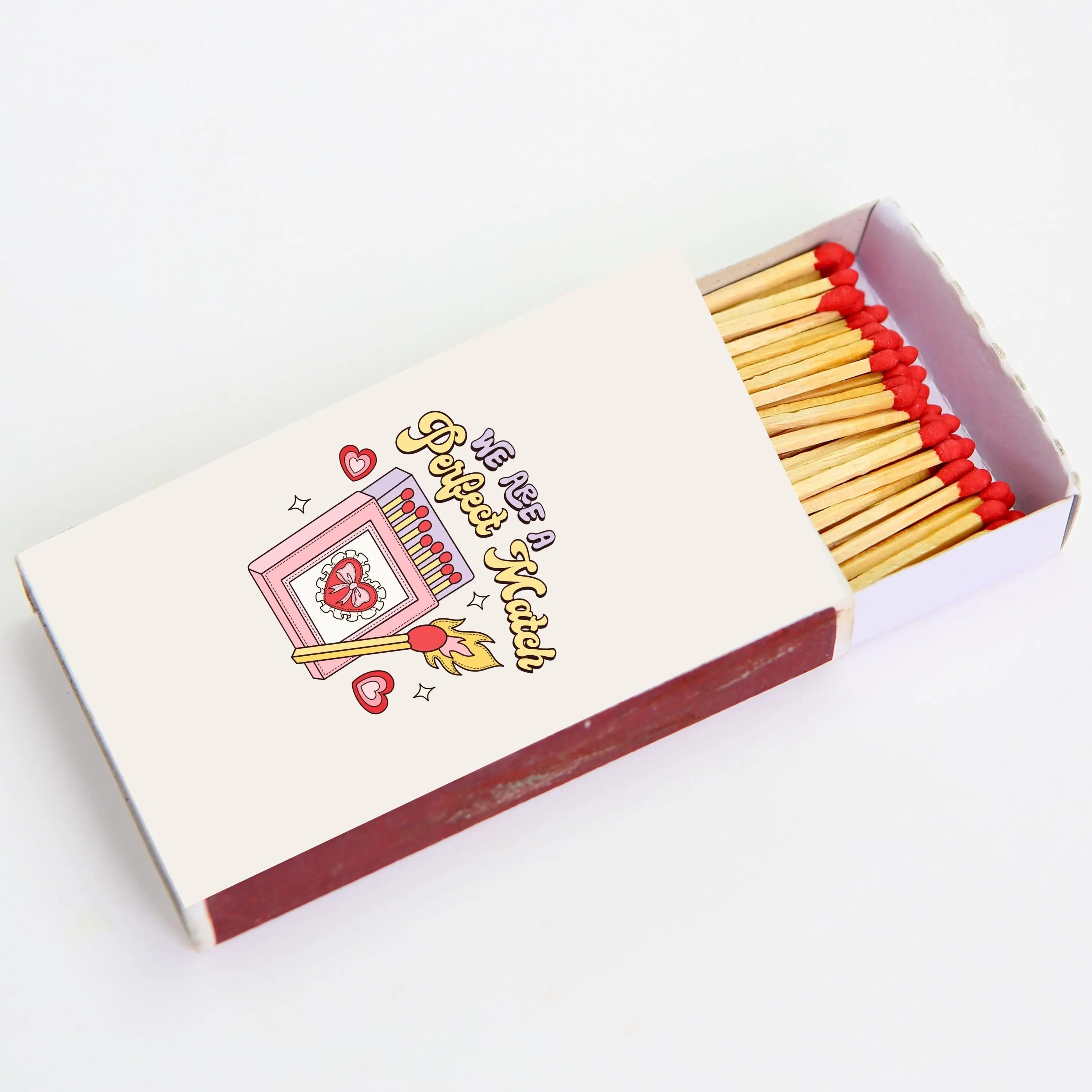 Romantic We Are a Perfect Match Matchbox Cute Wedding Favor or Gift Idea Twentynine Luxury