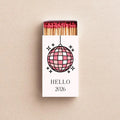 Hello 2026 Matchboxes – New Year’s Eve Party Favors & Disco Decor Twentynine Luxury