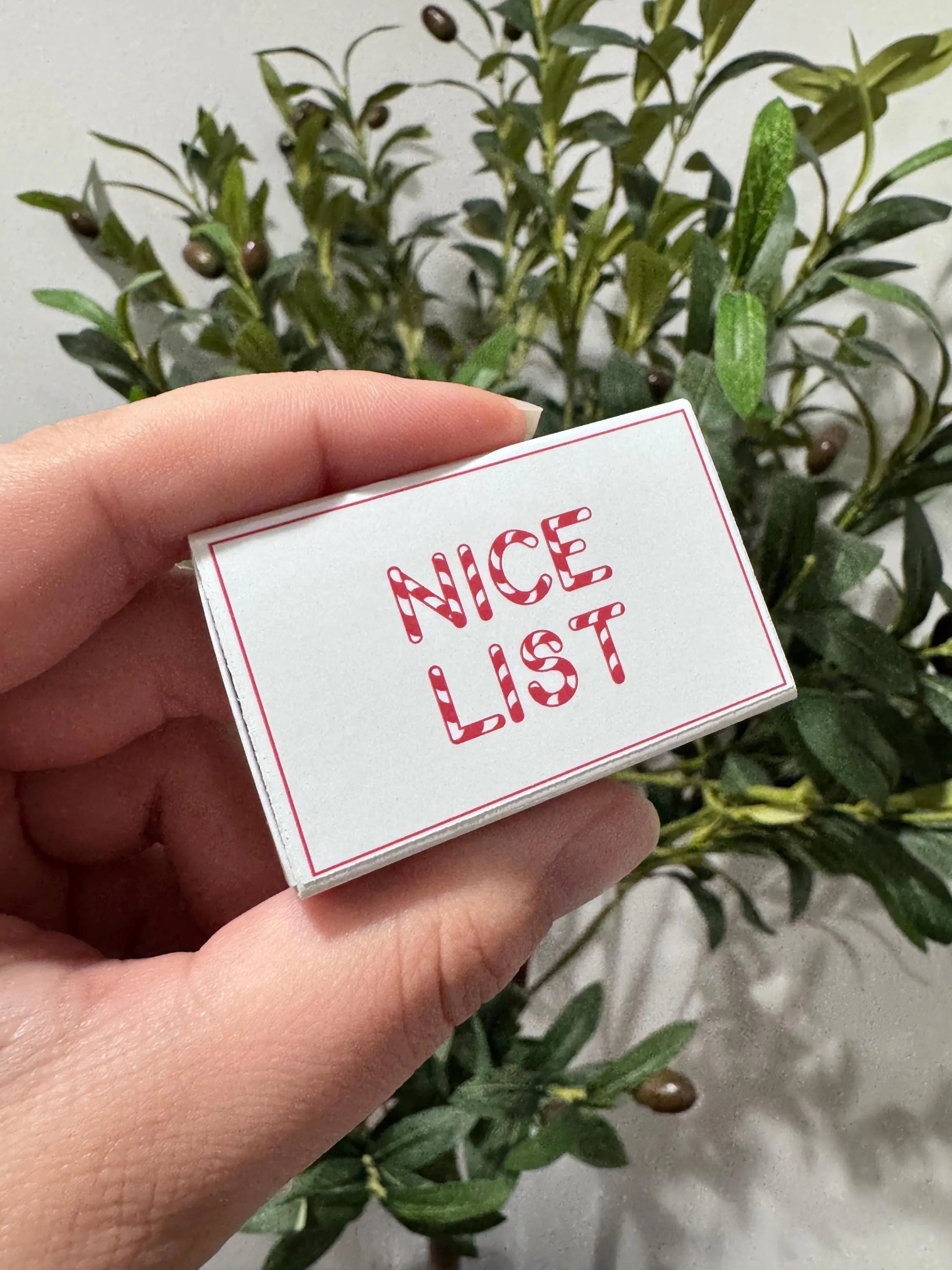Naughty or Nice List Matchboxes – Christmas Matchbox Favors & Holiday Decor Twentynine Luxury