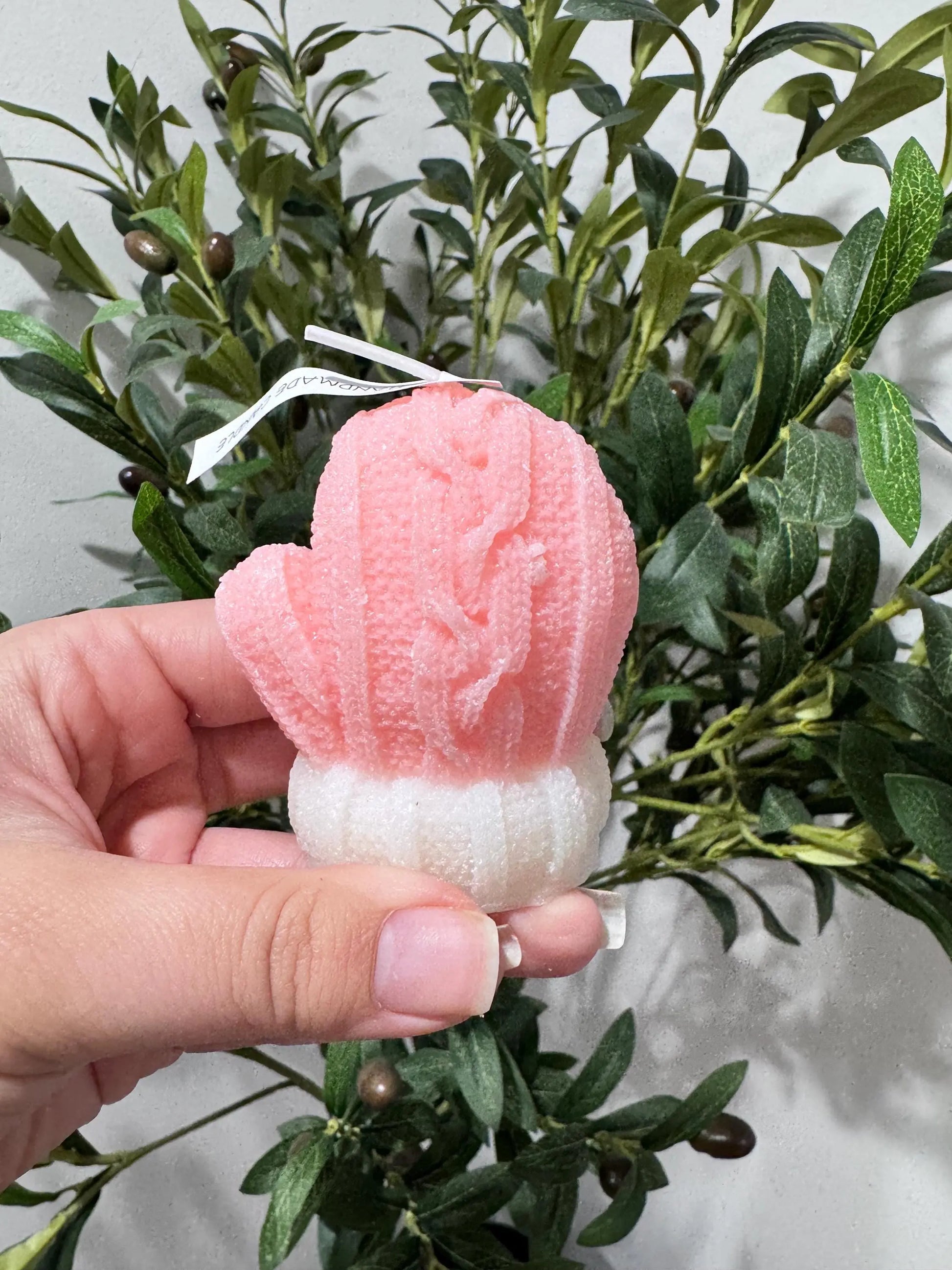 Pink Mitten & Pink Christmas Tree Candle Gift Set Holiday Scented Candles Christmas Gift Box Winter Home Décor Twentynine Luxury