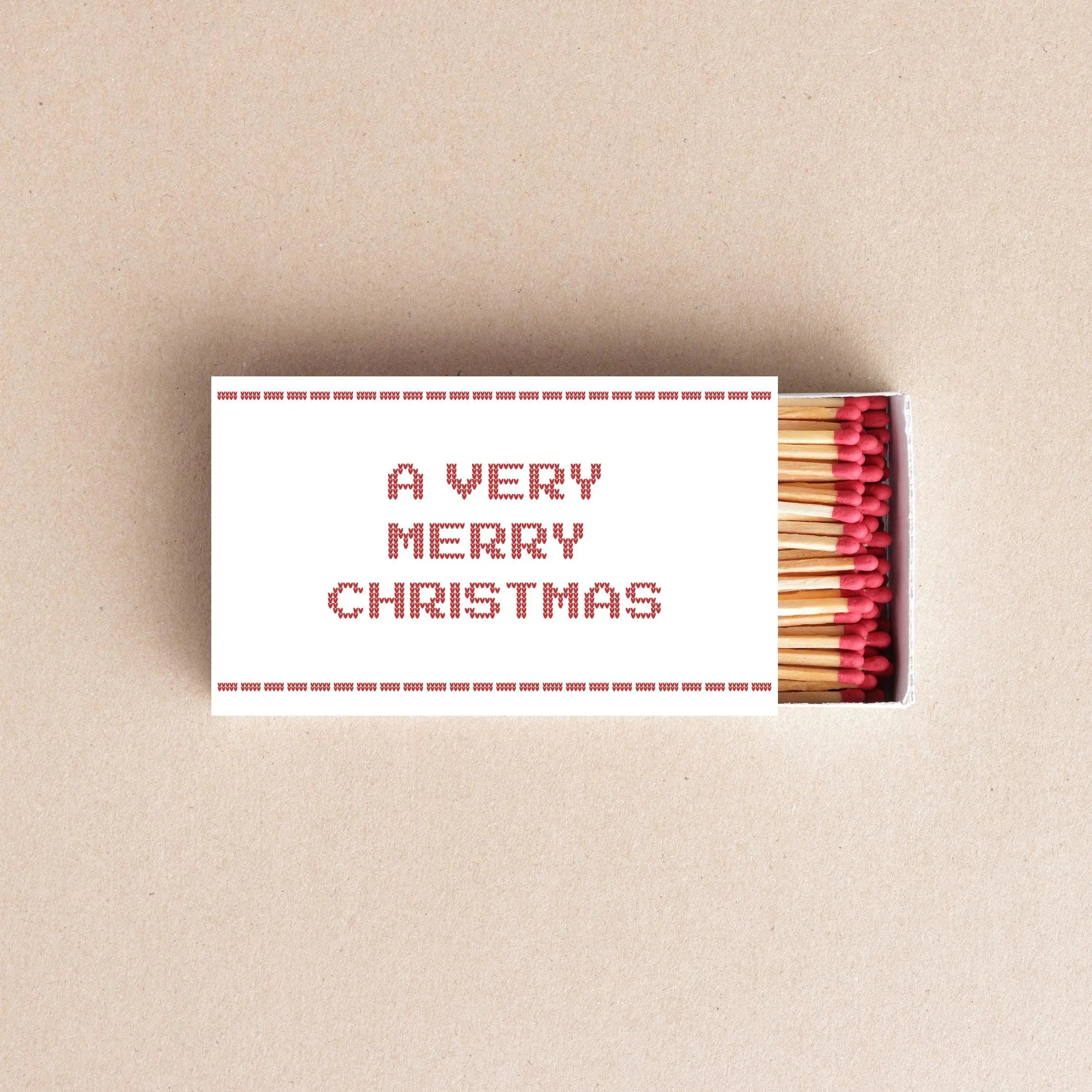 A Very Merry Christmas Matchboxes – Holiday Party Favors & Table Decor Twentynine Luxury