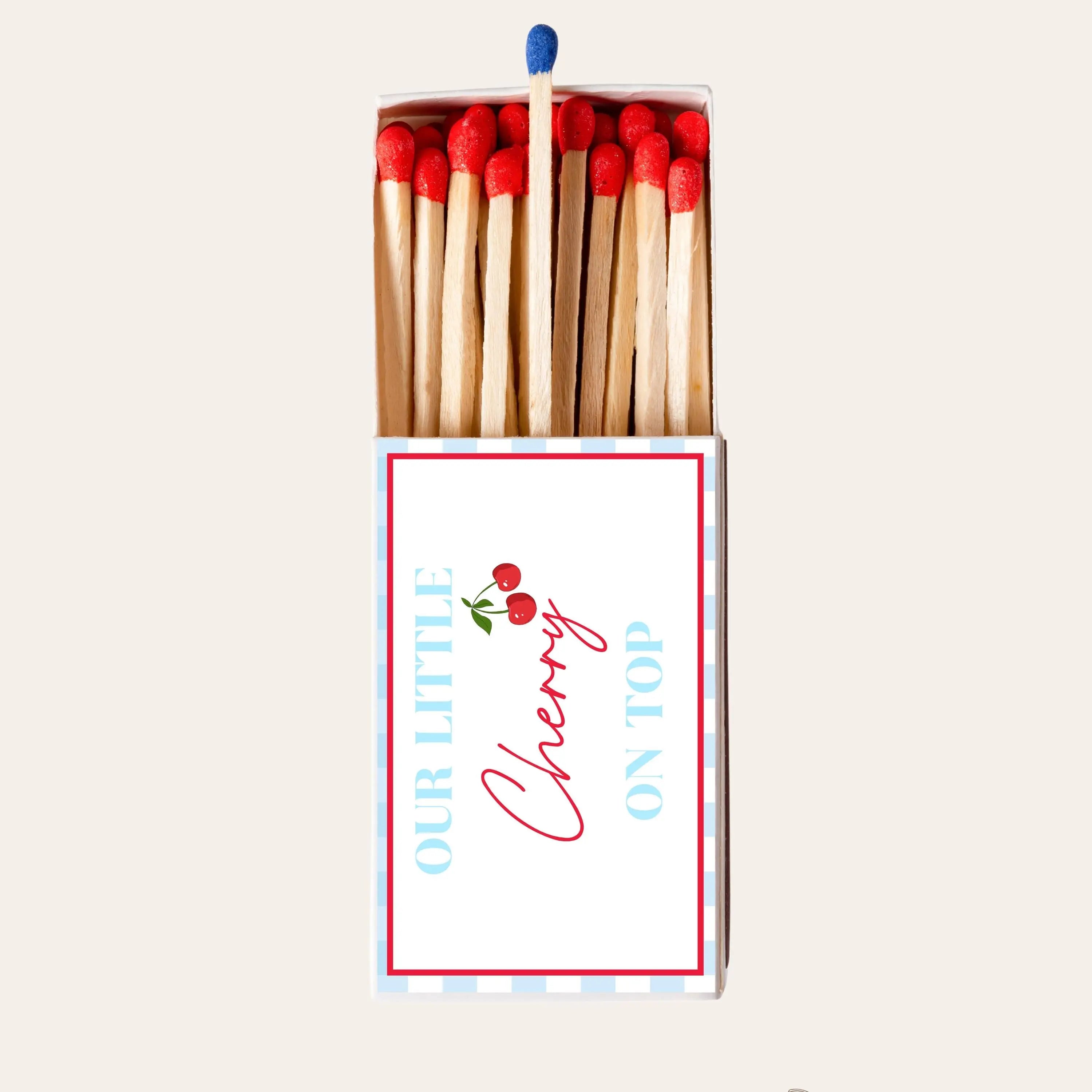Our Little Cherry On Top Matchboxes – Custom Baby Shower & Gender Reveal Favors Twentynine Luxury