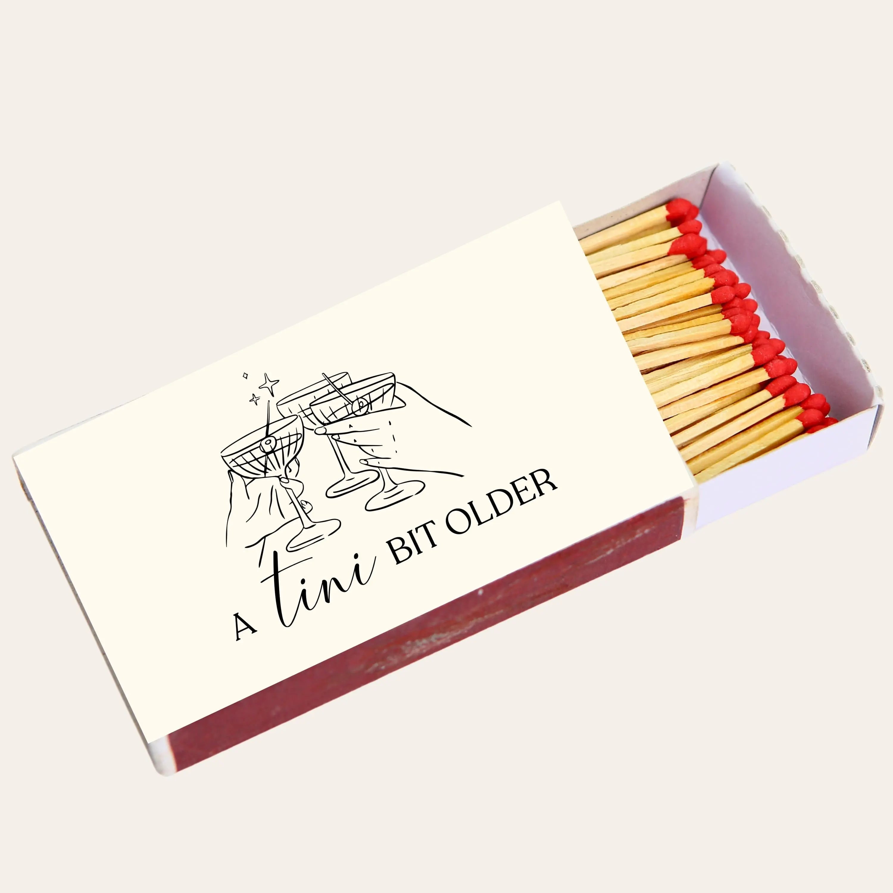 A TINI Bit Older Matchboxes – Birthday Party Favors & Martini Theme Decor Twentynine Luxury