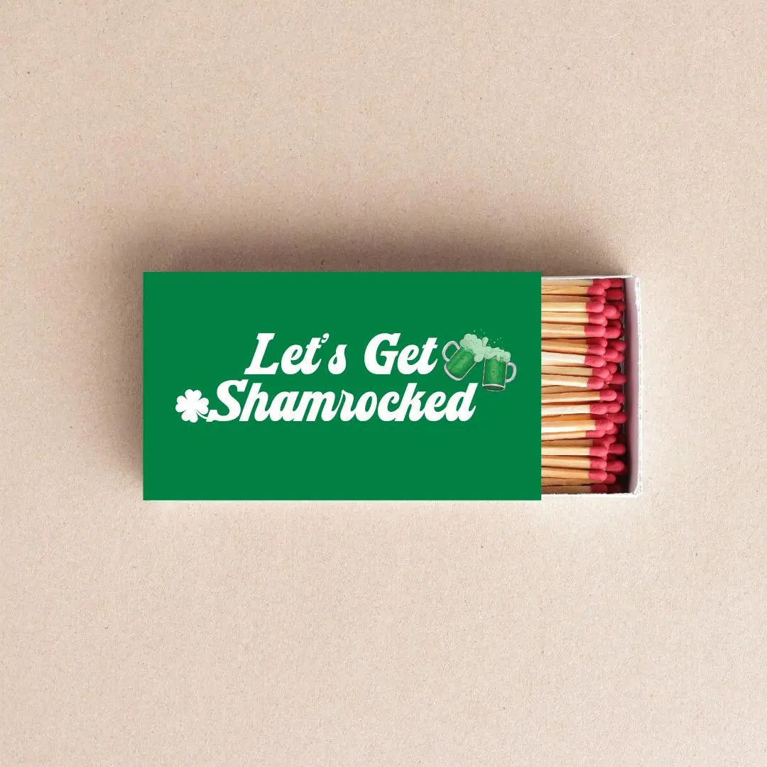 St. Patrick’s Day Matchbox Party Favors Irish Party Decor & Bar Cart Accessories Twentynine Luxury