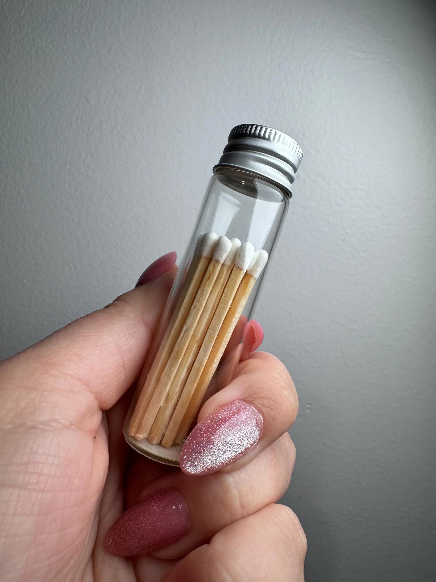 Glass Match Jar with Striker – Decorative Match Bottle for Candles Twentynine Luxury