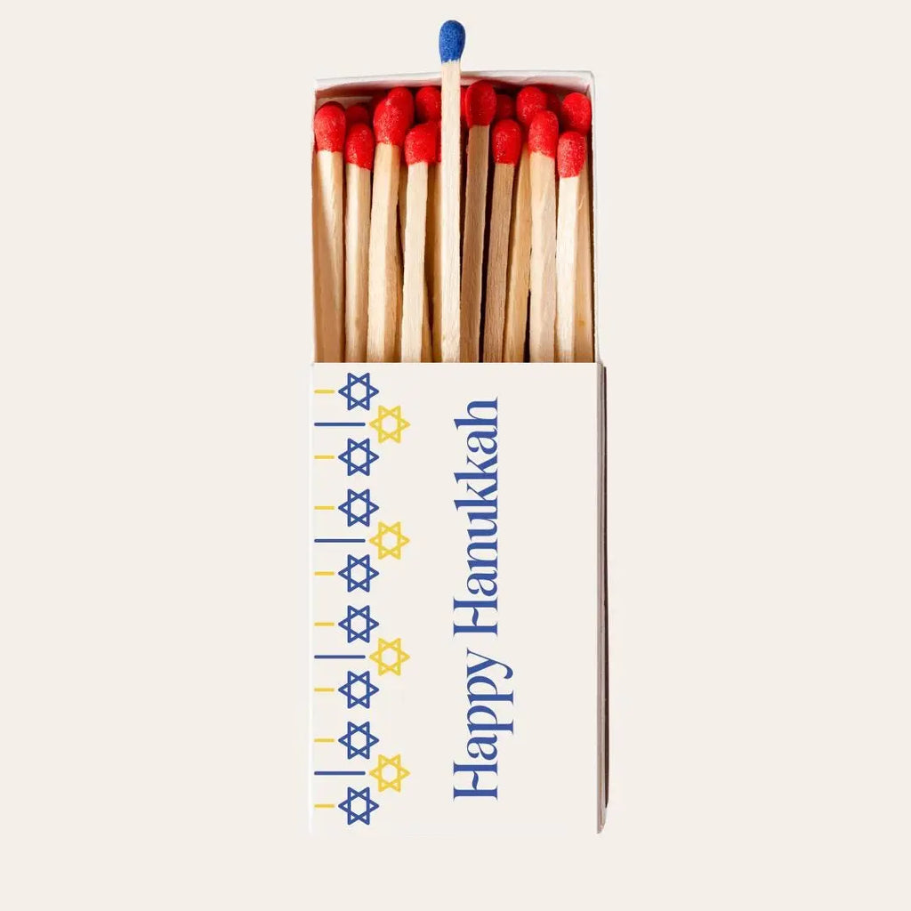 Happy Hanukkah Matchboxes – Personalized Jewish Holiday Party Favors Twentynine Luxury