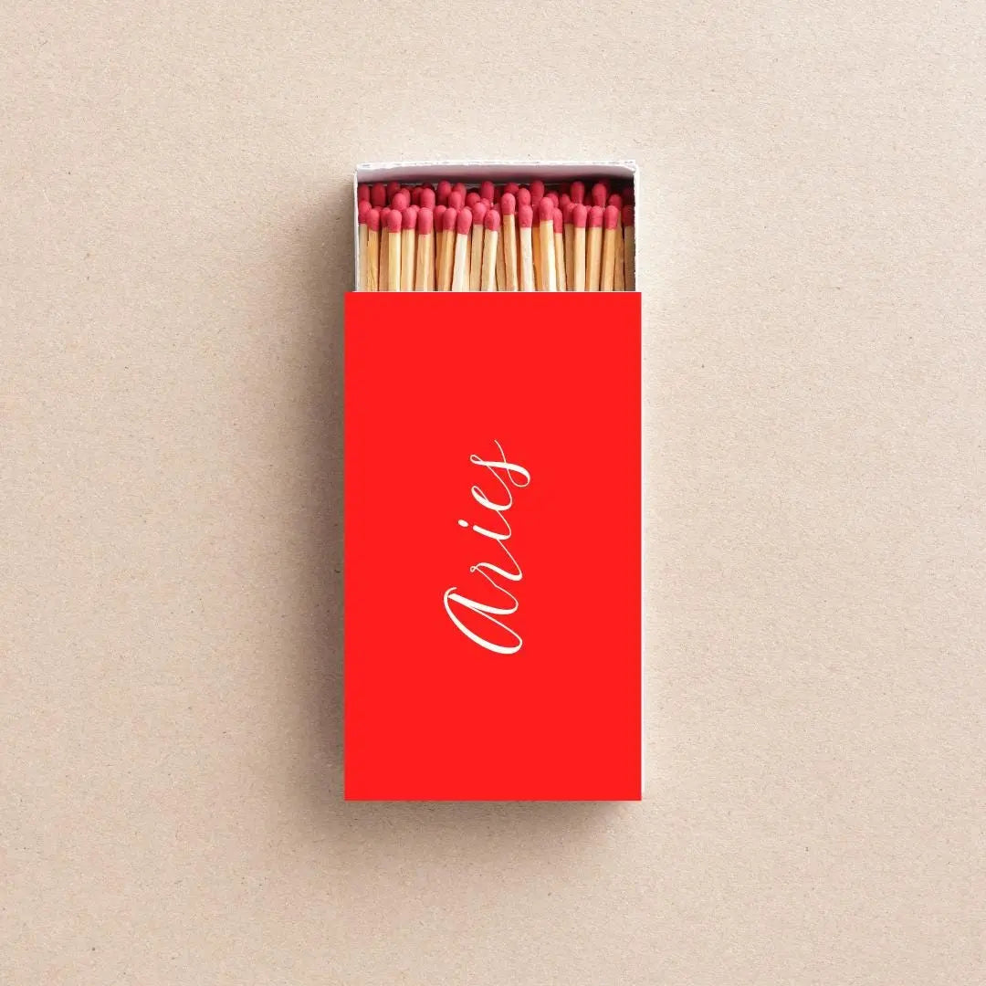 Aries Matchboxes – Zodiac “Too Hot to Handle” Candle Lover Gift Twentynine Luxury