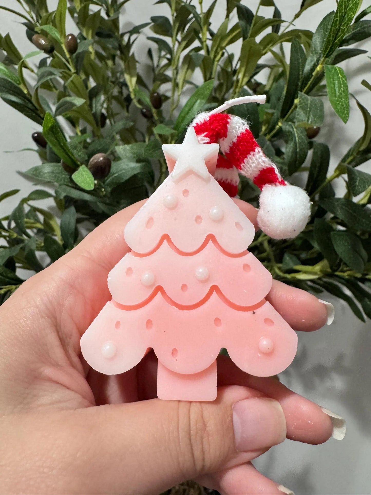 Pink Mitten & Pink Christmas Tree Candle Gift Set Holiday Scented Candles Christmas Gift Box Winter Home Décor Twentynine Luxury