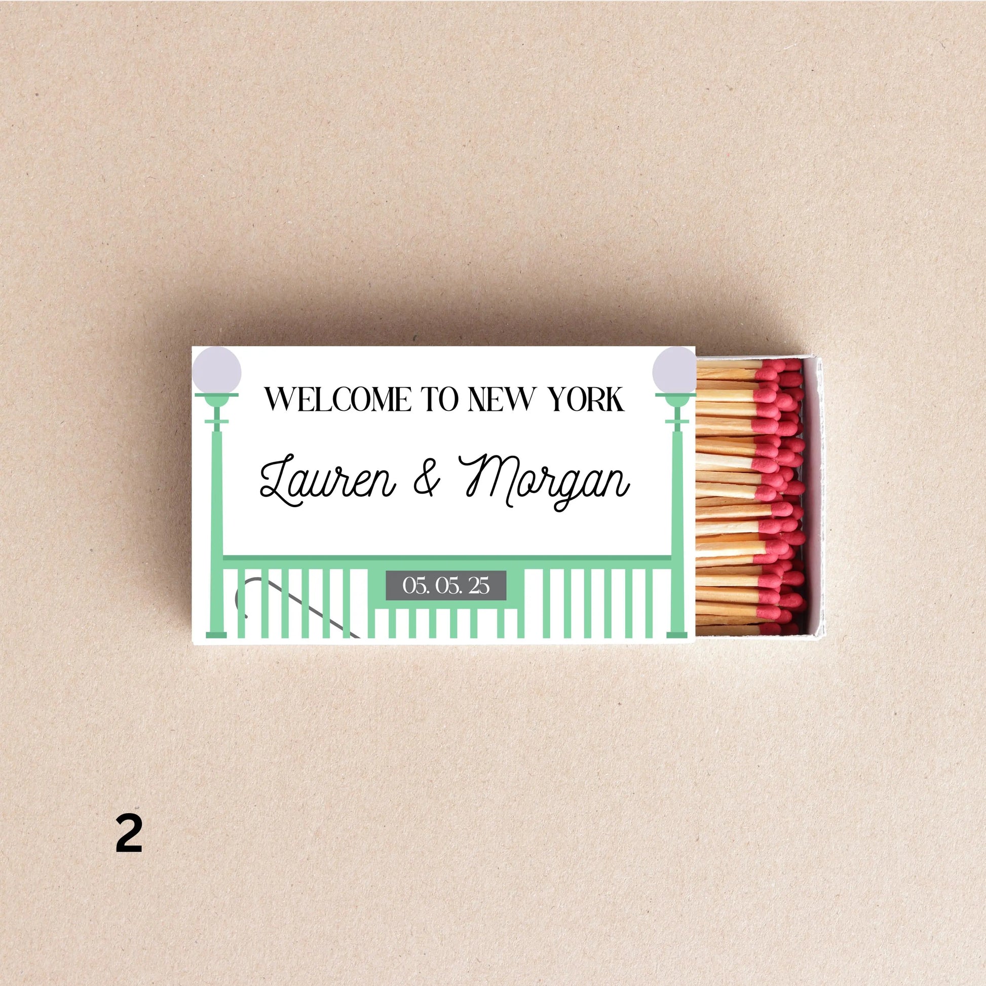 Custom New York Matchboxes NYC Wedding Favors, MetroCard, I Love NY Designs, Personalized Event Matches, Unique Party Souvenirs Twentynine Luxury