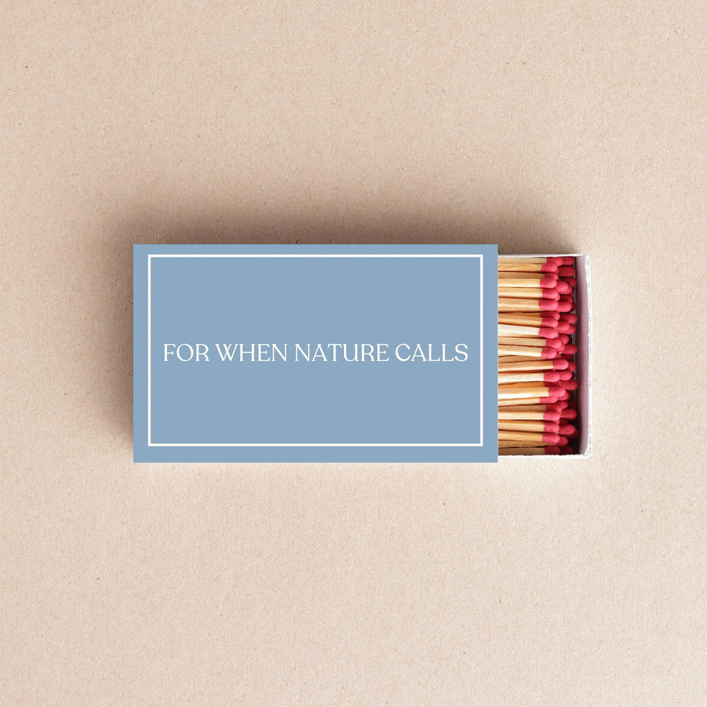For When Nature Calls Matchboxes – Funny Bathroom Decor & Housewarming Gift Twentynine Luxury