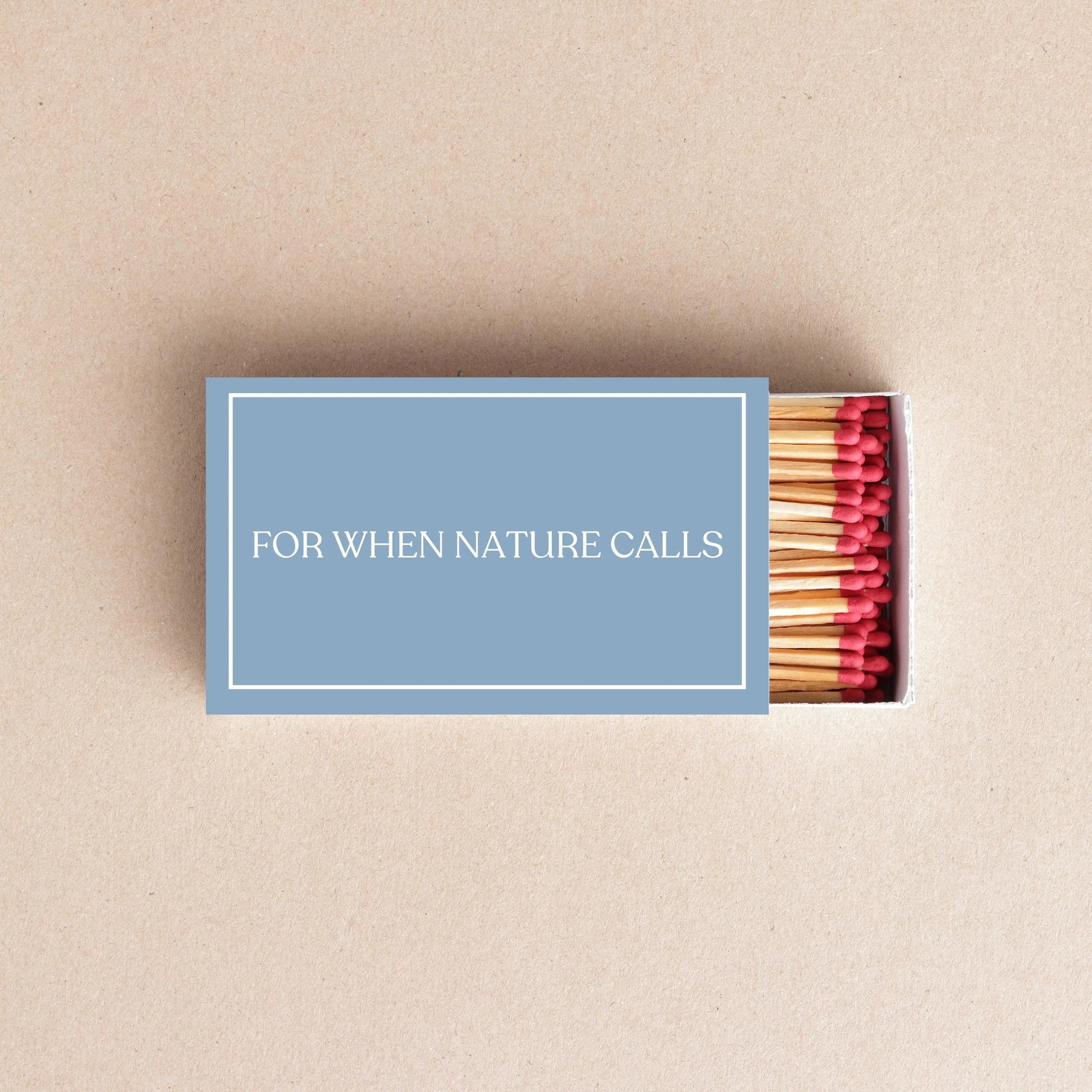 For When Nature Calls Matchboxes – Funny Bathroom Decor & Housewarming Gift Twentynine Luxury