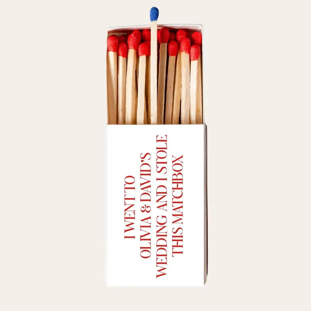 I Stole This at ___ Matchboxes – Custom Funny Wedding Guest Favors Twentynine Luxury