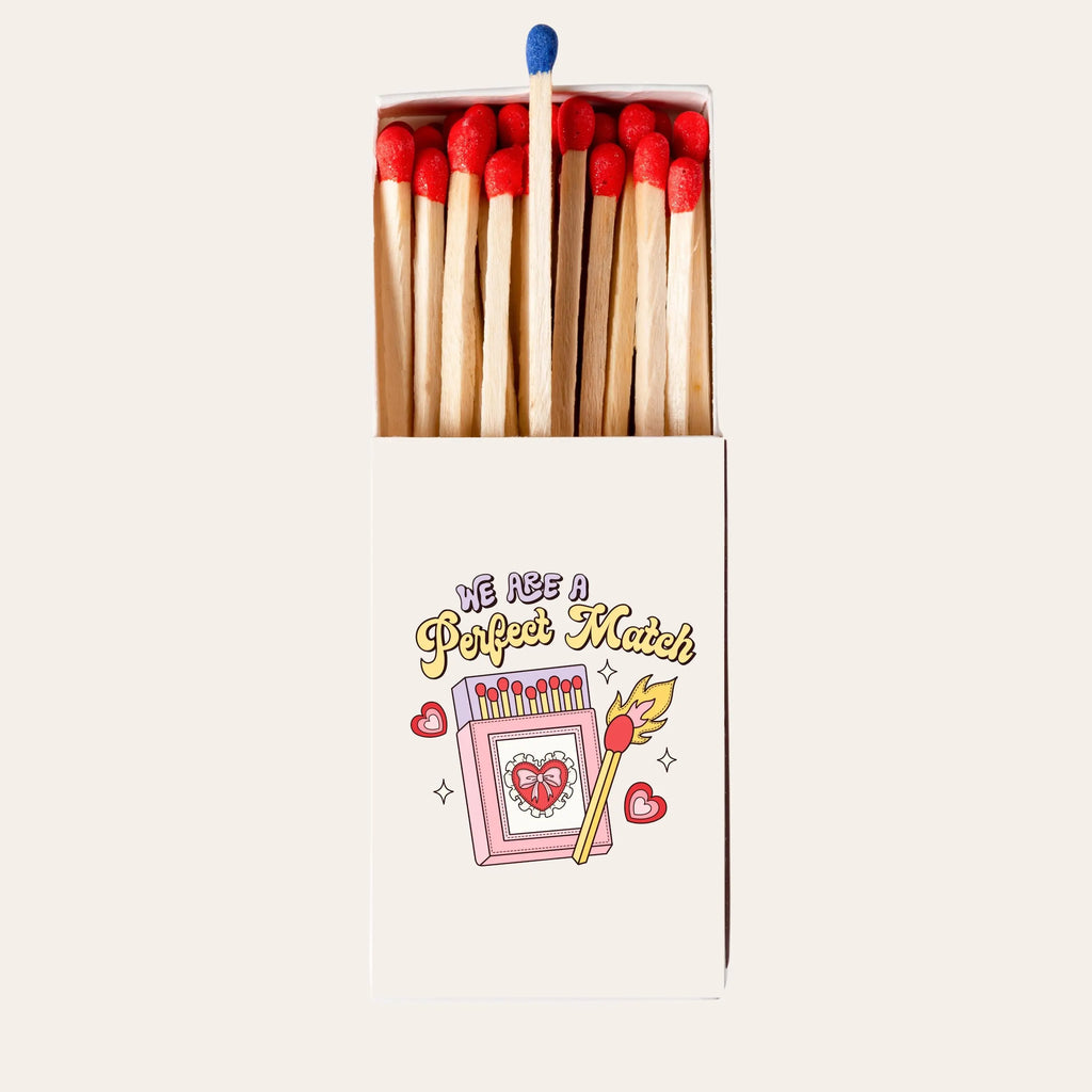 Romantic We Are a Perfect Match Matchbox Cute Wedding Favor or Gift Idea Twentynine Luxury