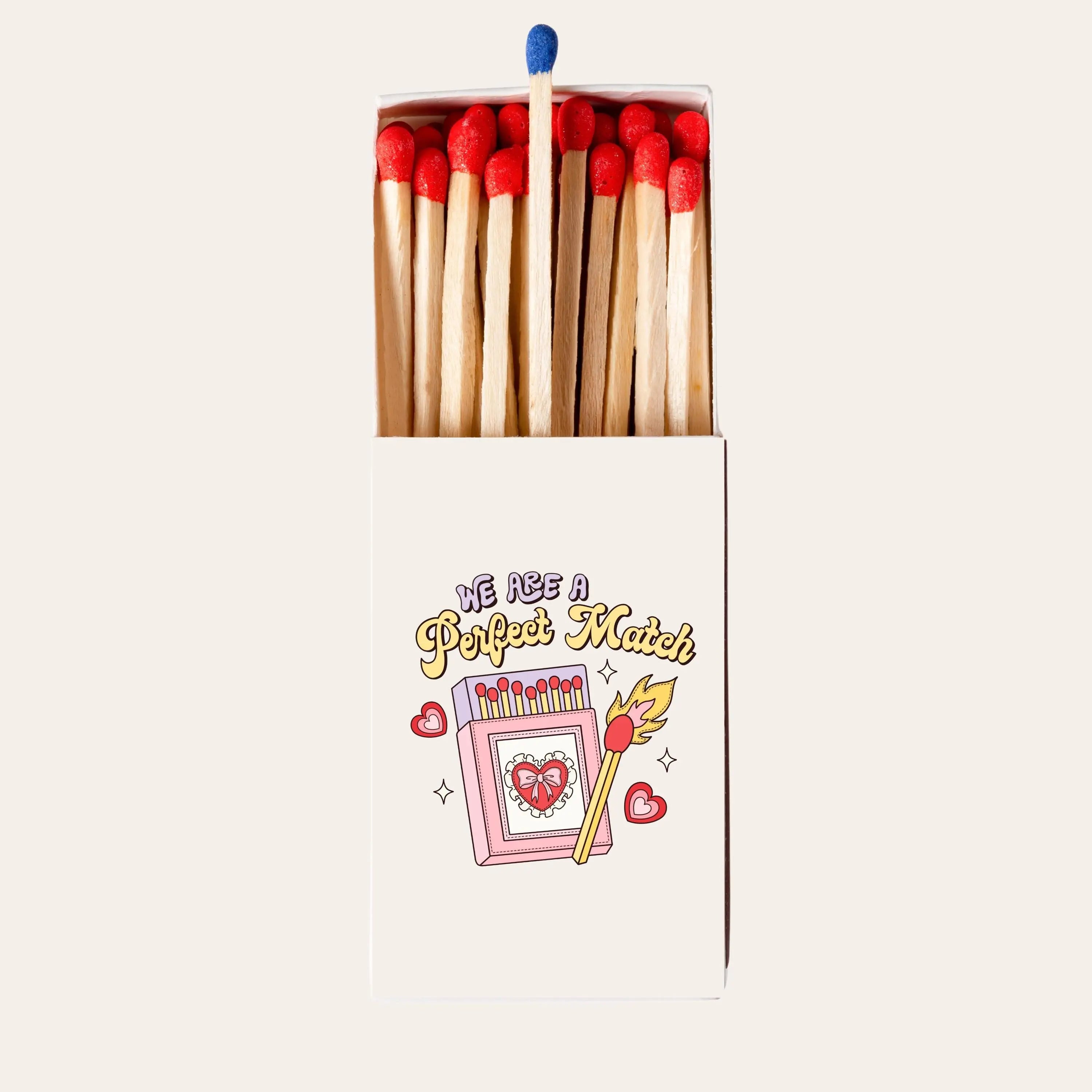 Romantic We Are a Perfect Match Matchbox Cute Wedding Favor or Gift Idea Twentynine Luxury