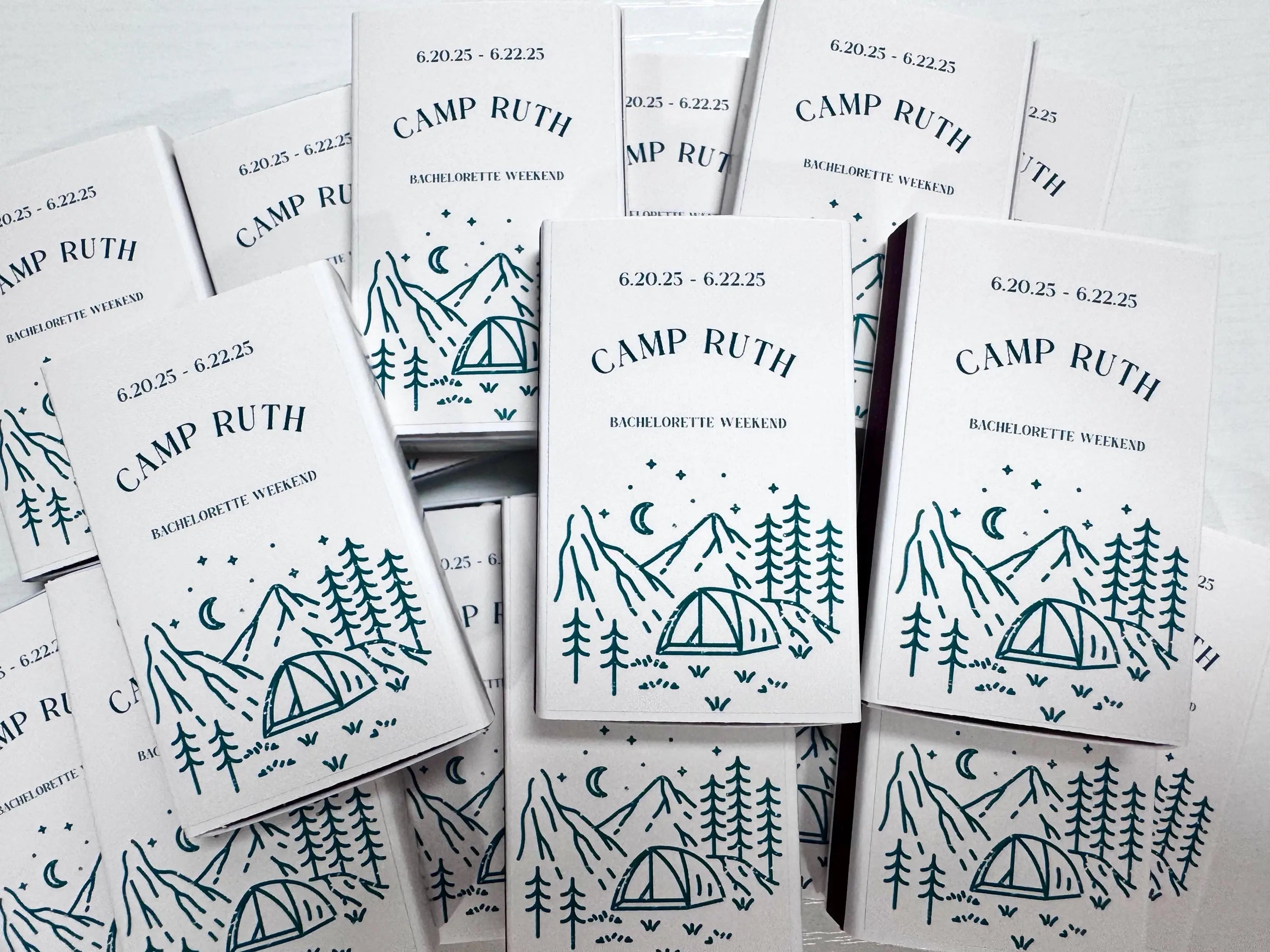 Camp Bachelorette Matchboxes – Custom Campfire Bachelorette Party Favors Twentynine Luxury