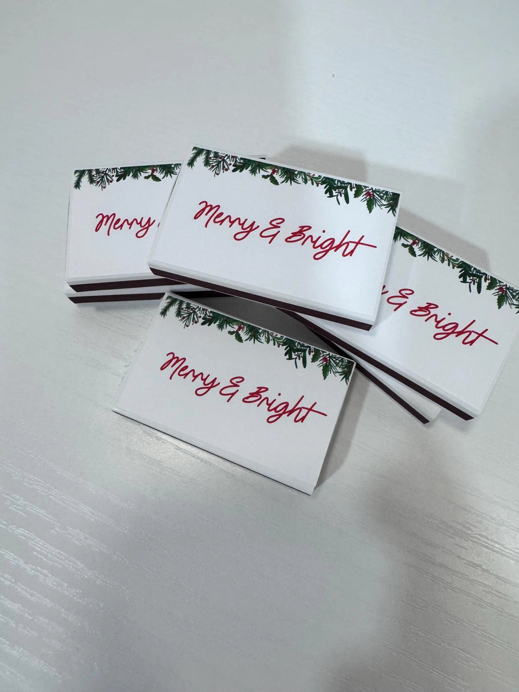 Merry & Bright Christmas Matchboxes – Personalized Holiday Party Favors Twentynine Luxury