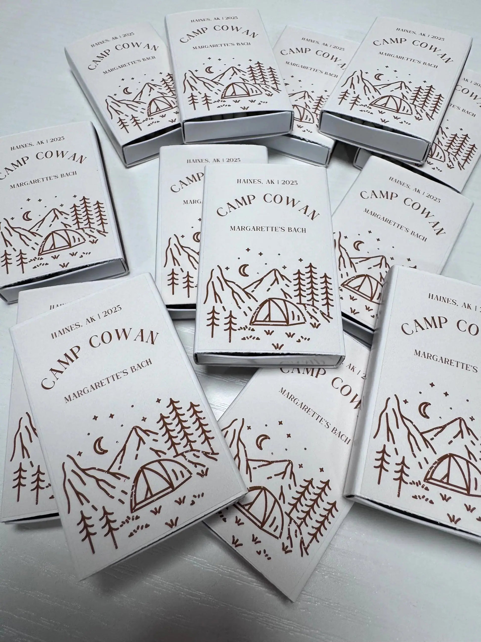 Camp Bachelorette Matchboxes – Custom Campfire Bachelorette Party Favors Twentynine Luxury