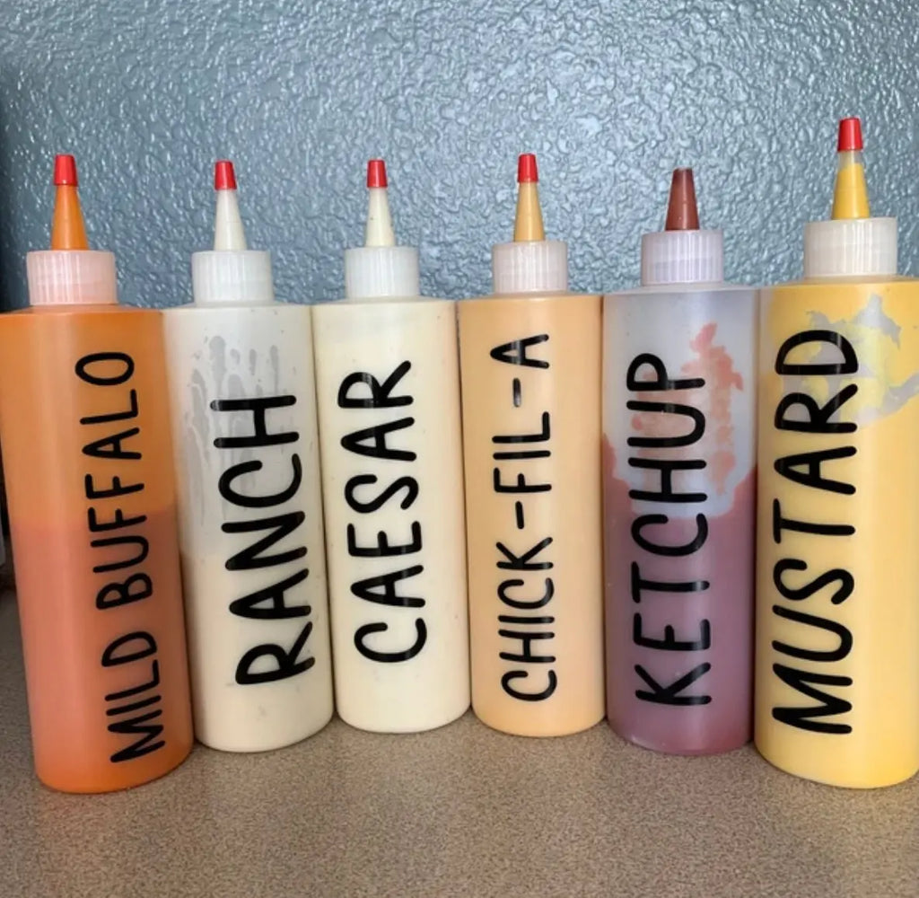 Custom Sauce Bottle Labels Dressing bottle labels Vinyl Labels Organization Labels Twentynine Luxury