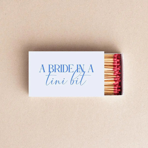 A Bride In A Tini Bit Matchboxes – Custom Wedding & Bachelorette Party Favors Twentynine Luxury