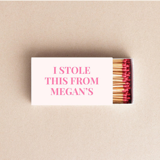 I Stole This From ___ Matchboxes – Custom Funny Party & Wedding Favors Twentynine Luxury