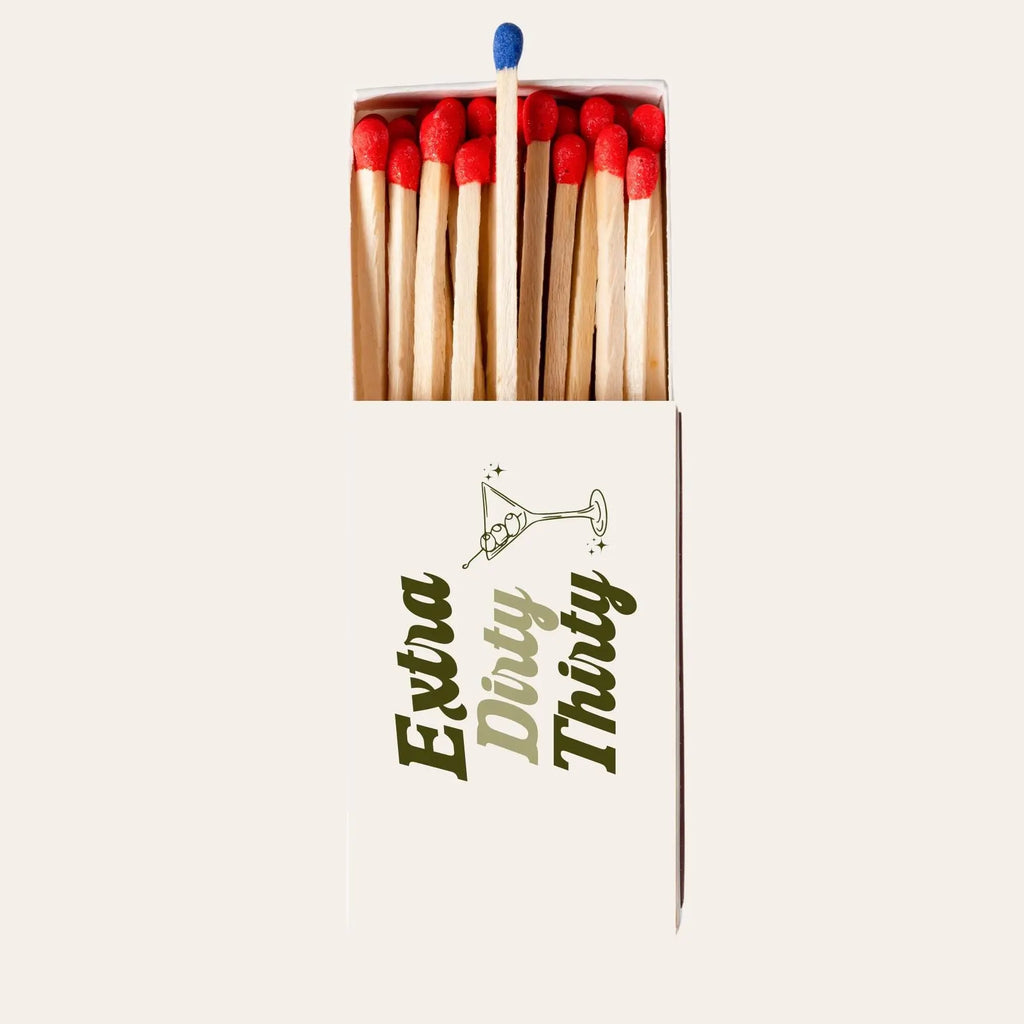 Extra Dirty Thirty Matchboxes – 30th Birthday & Martini Theme Party Favors Twentynine Luxury