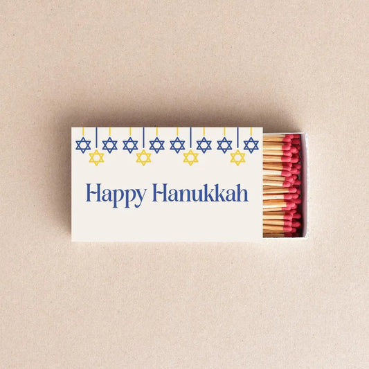 Happy Hanukkah Matchboxes – Personalized Jewish Holiday Party Favors Twentynine Luxury